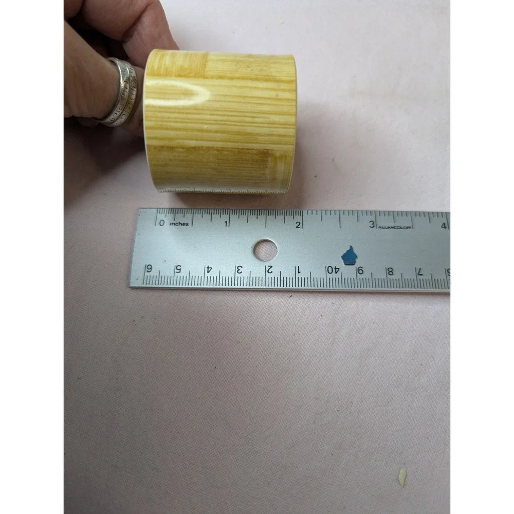 4 lot plastic bamboo design napkin rings‎ holder tablescape Table decoration